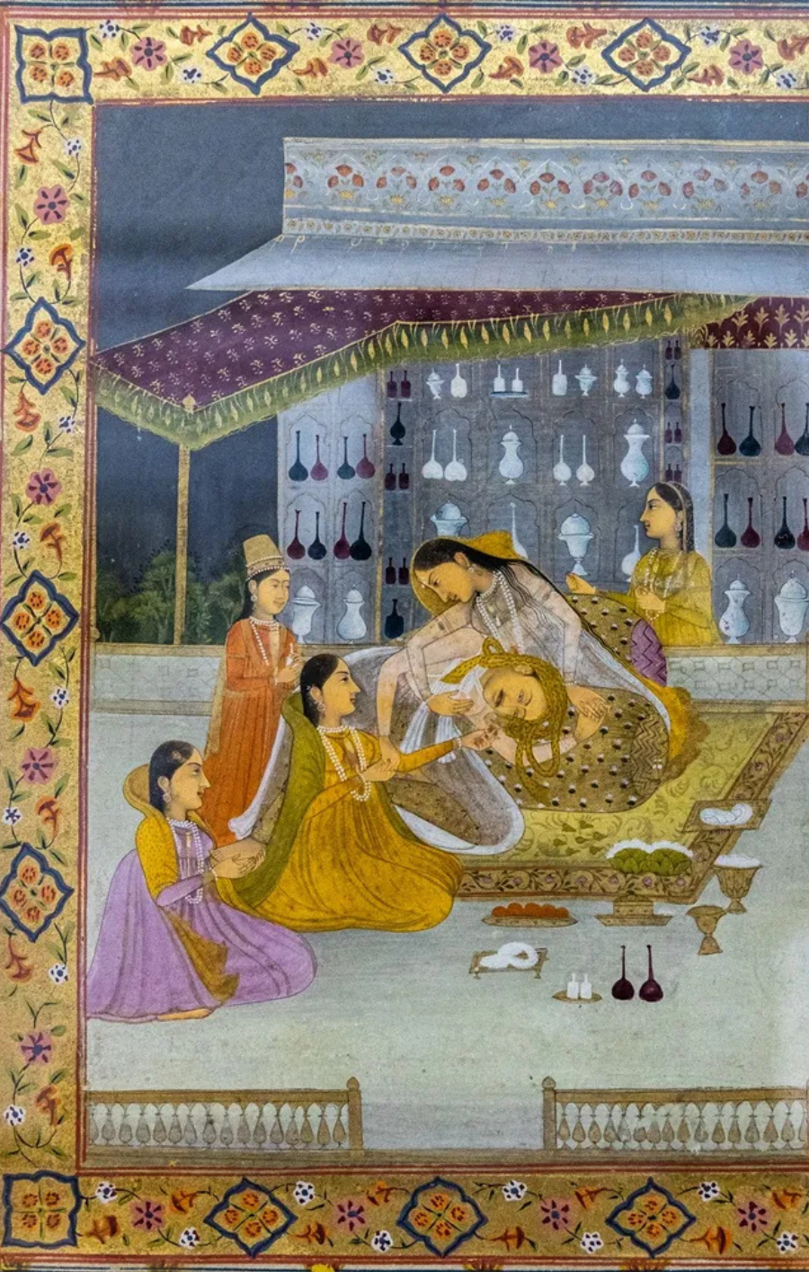 Mughal miniature painting — the inspiration source for the scroll film